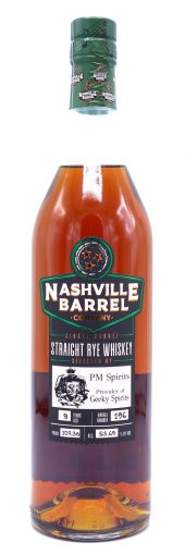 Nashville Barrel Co. Rye Whiskey 8 Year Old, Single Barrel #196 750ml